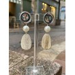 ALIENOR3 naturel, perle nacrée - Francine BRAMLI Paris boucles d'oreilles