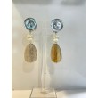 ALIENOR3 naturel, perle nacrée - Francine BRAMLI Paris boucles d'oreilles