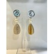 ALIENOR3 naturel, perle nacrée - Francine BRAMLI Paris boucles d'oreilles