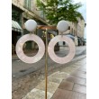 MAELYS Acétate Rose - Francine BRAMLI Paris, boucles d'oreilles
