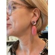 MALDIVES Rose moiré - Francine BRAMLI Paris boucles d'oreilles