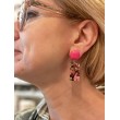 CLAUDIE Rose Acétate - Francine BRAMLI Paris Bijoux