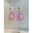 FLEUR rose et nacre - Francine BRAMLI Paris Bijoux