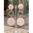 CLARISSE acétate Rose & paillettes - Francine BRAMLI Paris