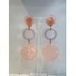 CLARISSE acétate Rose & paillettes - Francine BRAMLI Paris