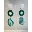CARACAS Vert & blanc - Francine BRAMLI Paris