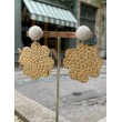 TREFLE Naturel Cabochon Ivoire - Francine BRAMLI Paris