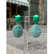 CARACAS Vert & blanc PM - Francine BRAMLI Paris