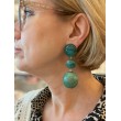 DANILA vert et perle en cuir de Galuchat - Francine BRAMLI Paris