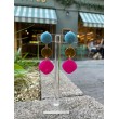 DOLLY Turquoise orange fuchsia - Francine BRAMLI Paris