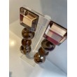 AMINA 3 perles marrons & facettées - Francine BRAMLI Paris