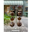 AMINA 3 perles marrons & facettées - Francine BRAMLI Paris