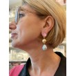 BAYA Rose jaune & bleu pâle - Francine BRAMLI Paris