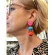 GEORGIA fuchsia turquoise & corail - Francine BRAMLI Paris