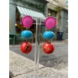 GEORGIA fuchsia turquoise & corail - Francine BRAMLI Paris