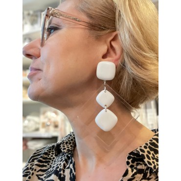 JULIE Blanc et transparent - Francine BRAMLI Paris