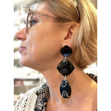 NILAJA Noir et beige - Francine BRAMLI Paris