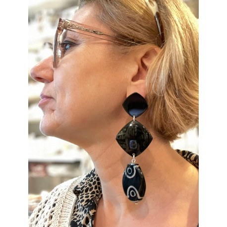 NILAJA Noir et beige - Francine BRAMLI Paris