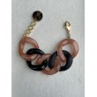 ANTHONY Maillons Noir & mat, doré pailleté - FRANCINE BRAMLI Paris bracelet