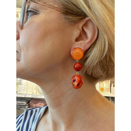 DEMBO perles corail & gorgone - Francine BRAMLI Paris
