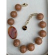MADANI perles caramel & cornaline - Francine BRAMLI PARIS, Collier