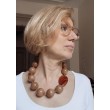 MADANI perles caramel & cornaline - Francine BRAMLI PARIS, Collier