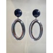 MIROIR Ovale Bleu - Francine BRAMLI Paris