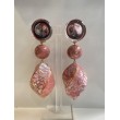 MANEA nacre rose Cabochon miroir - Francine BRAMLI Paris