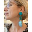 MAHIE nacre Turquoise - Francine BRAMLI Paris