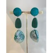 MAHIE nacre Turquoise - Francine BRAMLI Paris