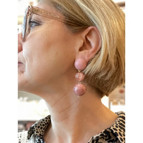 KEITA perles beige rosé - Francine BRAMLI Paris