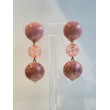 KEITA perles beige rosé - Francine BRAMLI Paris