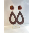 ESTELLE cuir marron  - Francine BRAMLI Paris