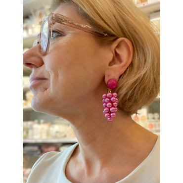 GRAPPE rose nacré - Francine BRAMLI Paris