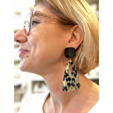 ERIKA écaille blanc - Francine BRAMLI Paris