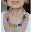 EDOUARD Pierres naturelles & perles multicolore - Francine BRAMLI PARIS Collier