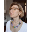 EDOUARD Pierres naturelles & perles multicolore - Francine BRAMLI PARIS Collier