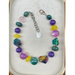 EDOUARD Pierres naturelles & perles multicolore - Francine BRAMLI PARIS Collier