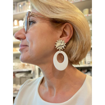 ESTRELLA blanc argent - Francine BRAMLI Paris