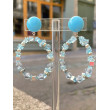 BASTILLES Bleu ciel & argent  - Francine BRAMLI Paris