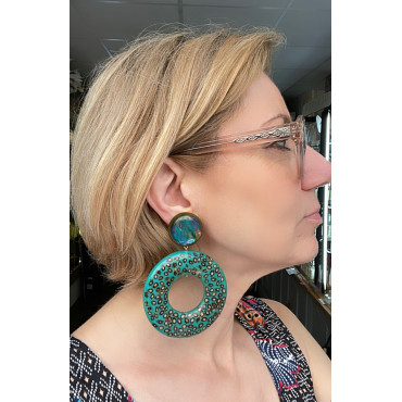DONUT vert/turquoise - Francine BRAMLI Paris