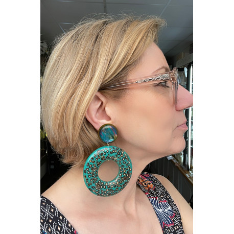 DONUT vert/turquoise - Francine BRAMLI Paris