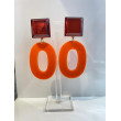 OVALE Orange Cabochon imiroir - Francine BRAMLI Paris