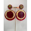 ELONIE rouge et doré - Francine BRAMLI Paris