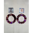 CREOLES mauve - Francine BRAMLI Paris