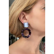 CREOLES mauve - Francine BRAMLI Paris