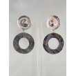 CREOLES gris mauve - Francine BRAMLI Paris