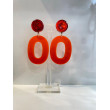 OVALE Orange Cabochon miroir - Francine BRAMLI Paris