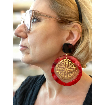 ASYMINE Rouge Or Noir - Francine BRAMLI Paris