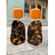 ROSALINE écaille & orange - Francine BRAMLI Paris